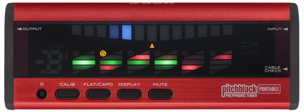 Korg Pitchblack Portable, Aluminum Red